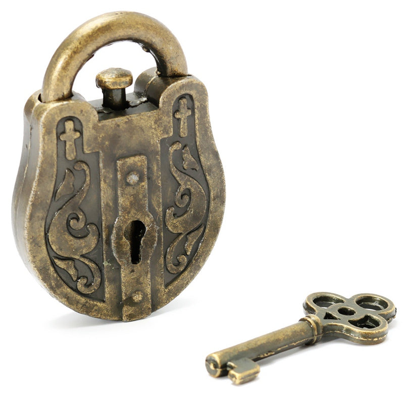 Vintage Metal Lock Key Puzzle