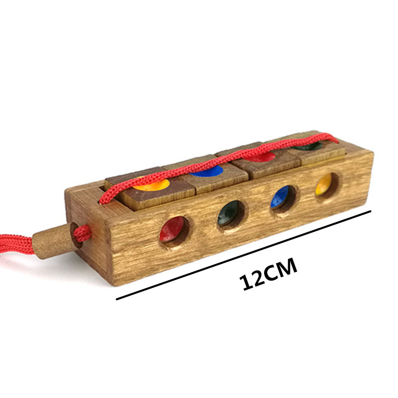 Wooden Toy Unlock Color Puzzle
